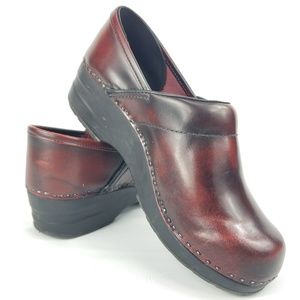 LL Bean Work Clogs Brown Leather